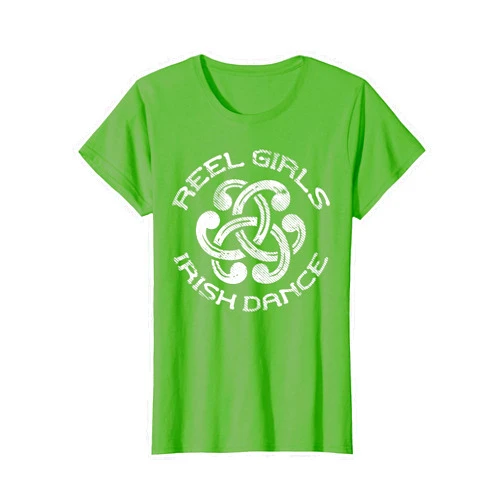 BoredKoalas Funny St. Patrick's Day Shirts Irish Reel Girls Irish Dance St Patricks Day Ceili Dancer Girl T-Shirt