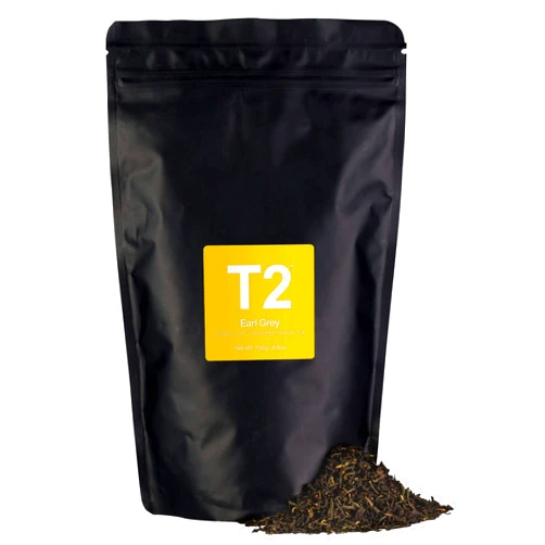 T2 Tea - Earl Grey Black Tea, Loose Leaf Black Tea in Resealable Refill Bag, 250g (8.8oz) 8.8 Ounce Foil (Loose Leaf)