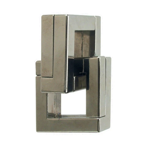 BePuzzled | Quartet Hanayama Metal Brainteaser Puzzle Mensa Rated Level 6, for Ages 12 and Up