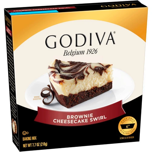 Godiva Brownie Cheesecake Swirl Baking Mix, 7.7 oz