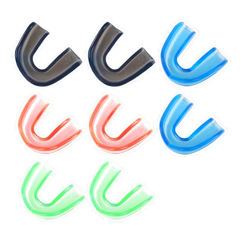 Creztail Multicolored Mouth Piece Sports Mouth Guards for Adults, 8PCS Mouthguard Gum Teeth Armor for Boxing Basketball Hockey Karate, Custom Fit Mouthpiece