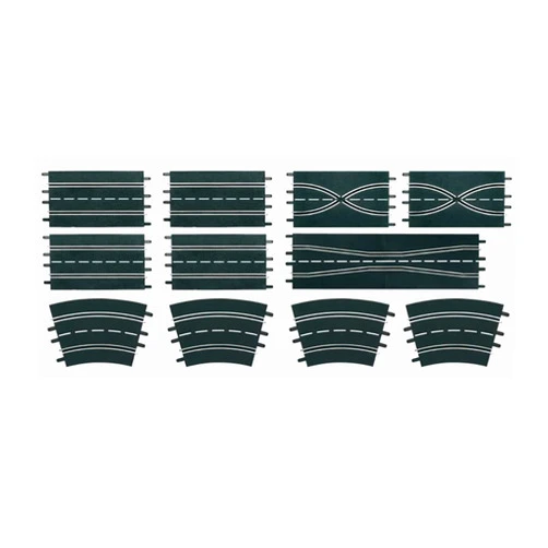 Carrera Extension Set (4 Straights, 2 Lane Change Sections 2 Chicanes, 4 Curves 2/30°)
