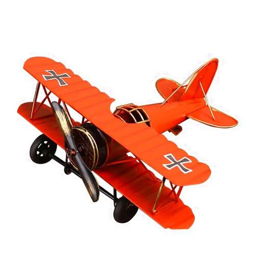 GOSANO Aircraft Model, Vintage Iron Aircraft Pendant, Aircraft Model Ornament, Aircraft Craft Model-Red