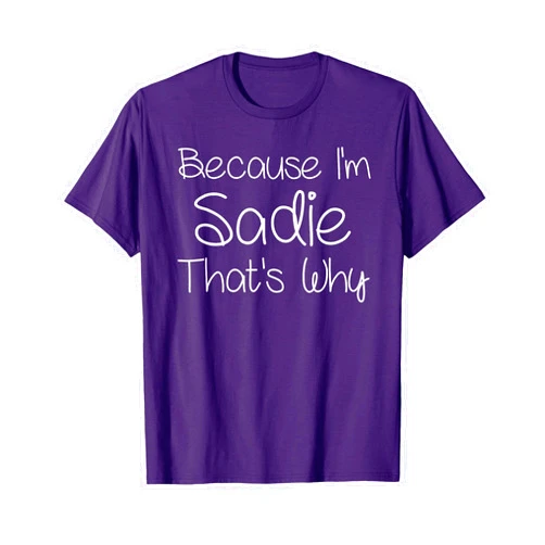 Custom Mother Christmas Mom Girl Wife First Names Sadie Funny Personalized Birthday Women Name Gift Idea T-Shirt