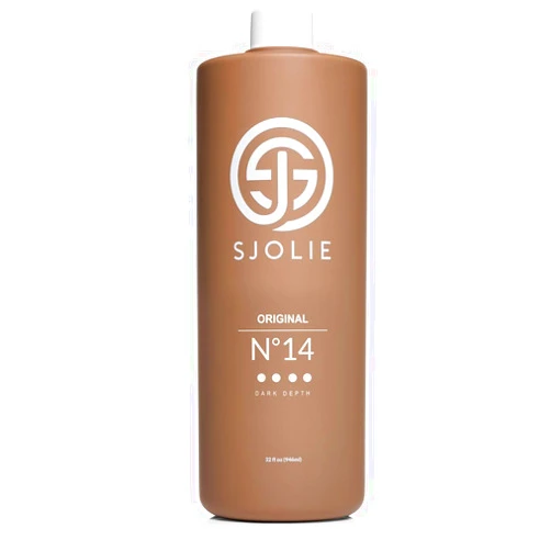 SJOLIE SUNLESS SJOLIE Spray Tan Solution - No. 14 - Dark Depth Tanning Spray | Hydrating Sunless Tanner for Long Lasting, Dark Bronze Finish (32oz)