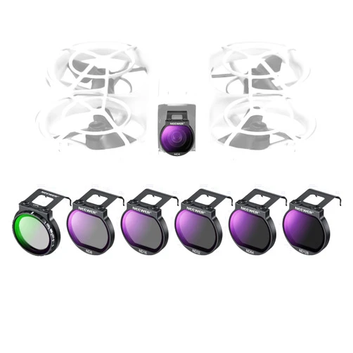 Neewer Filter Set for NEO Drone, 6 Pack CPL/ND8/ND16/ND32/ND64/ND128 Neutral Density Circular Polarizer Drone Accessories Slim Multicoated HD Optical Glass Compatible with DJI NEO, FL-N30
