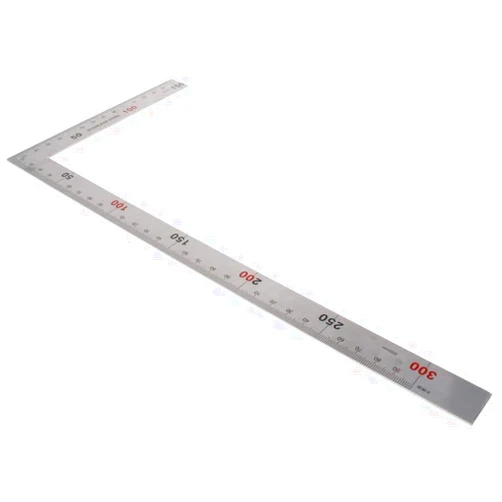 Heyiarbeit 150mmx300mm Stainless Steel Framing Square Right Angle Ruler Thicken Try Square Ruler Tools for Carpenter Engineer 1pcs