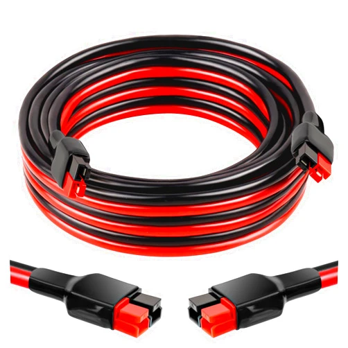 XRDS -RF 10AWG Anderson-Style Extension Cable 10FT, Anderson-Style 30A Connectors, Tinned Copper with PVC Jacket, Power Connect/Disconnect for Solar Panels, RVs, and Battery Systems