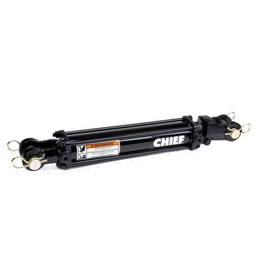 Chief TC3 3000 PSI Tie-Rod Cylinder for Double Acting 2'' Bore x 12'' Stroke - 1.125 Rod Dia #8 SAE Port Retracted 22.25