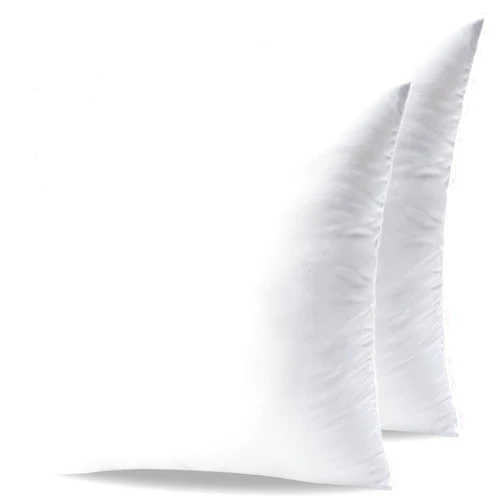 Phantoscope Pillow Inserts, 100% Virgin Fiber Hypoallergenic Polyester Throw Pillow Inserts, Square Pillows for Couch, Sofa, Bed, 18x18 Inch (Pack of 2)