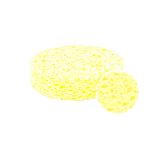 Sevi Bebe Cellulosic Baby Bath Sponge - 100% Natural, Skin Friendly and Soft Bath Sponge for Infants and Toddlers. Natural, Healthy and Hygienic Bathing for Your Little one! (Pack of 1, Yellow)