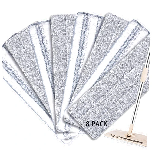 Bycarm Microfiber Cleaning Pads (8-Pack Refill) Compatible with Bosheng Joymoop 13