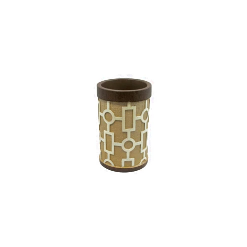 Sherry Kline Geo Tumbler, Tan