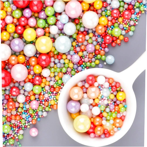 PURBOT Rainbow Sprinkles Edible Cake Decorations, 6 Sizes Mix Colorful Pearl Sugar Sprinkles for Cupcake Cookies Ice Cream Donuts Baking Topping 4.6 oz
