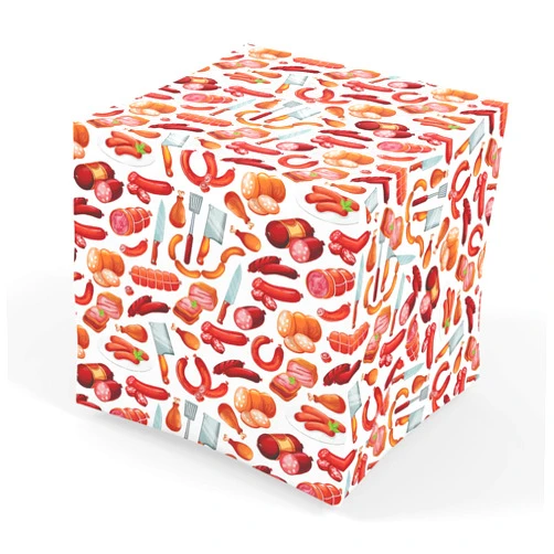 Stesha Party Meat Gift Wrap - Funny Wrapping Paper - Chef Present - 30 x 20 Inch (3 Sheets)