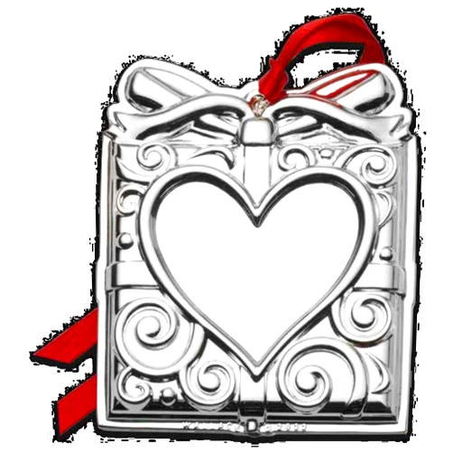 Lifetime Brands Wallace Engraveable Silver Plated Ornament (Giftbox) - 10th Edition