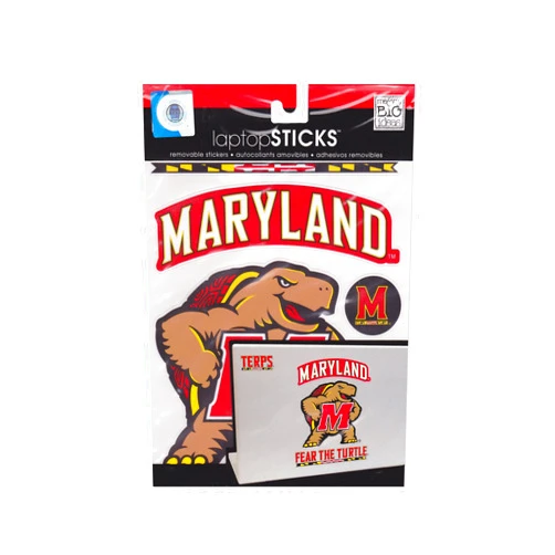 me & my BIG ideas laptopSTICKS Removable Laptop Stickers, Maryland Terrapins (Terps)