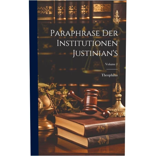 Theophilus (Antecessor) Paraphrase Der Institutionen Justinian's; Volume 1