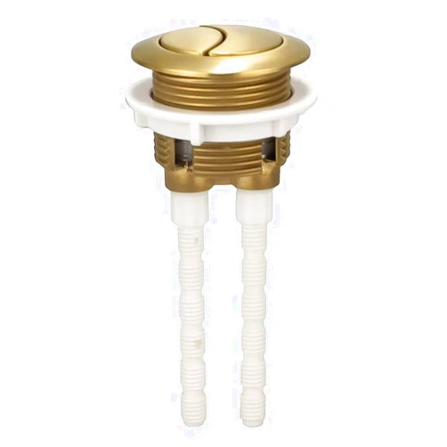 ZUZZEE 38mm Brushed Gold Toilet Flush Button Close Coupled Cistern Push Button for Bathroom Dual Flush System