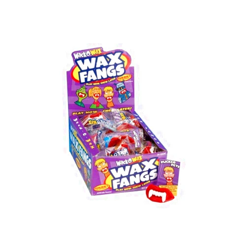 Tootsie Roll Wack-O-Wax Wax Lips 24-Count Box, Cherry Flavor