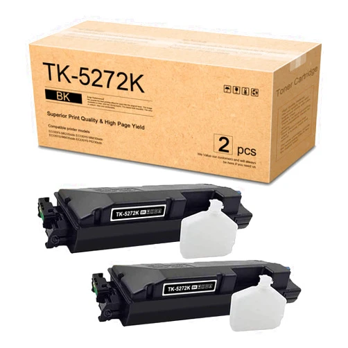 MGHJ HNFJGS Compatible 2 Pack Black TK-5272K TK5272K (1T02TV0US0) Toner Cartridge Replacement for Kyocera ECOSYS M6235cidn M6630cidn M6635cidn P6230cdn Printers