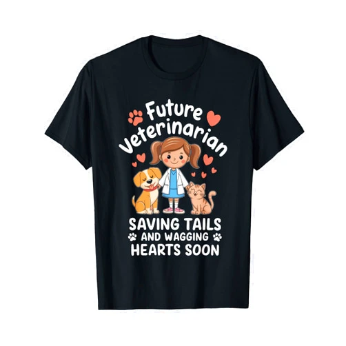 Veterinarian Appreciation Outfits for Women Future Veterinarian Future Vet Veterinary School for Girls T-Shirt