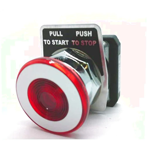 RADWELL VERIFIED SUBSTITUTE 9001KR9R-SUB 30MM Emergency Stop, Push-Pull, Push Button, Substitute for Schneider Electric 9001KR9R