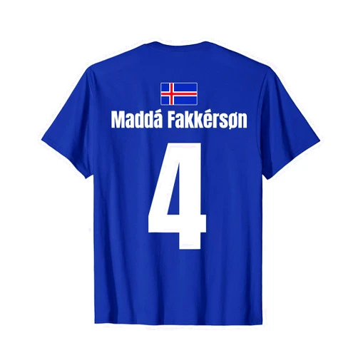 Lustige Sprüche Island Trikots Mallorca Partyshirt Icelandic Name On Sauf Jersey 4 | Football Iceland Party T-Shirt