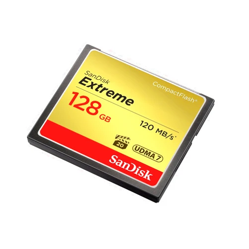 SanDisk 128GB Extreme CompactFlash Memory Card UDMA 7 Speed Up To 120MB/s - SDCFXSB-128G-G46