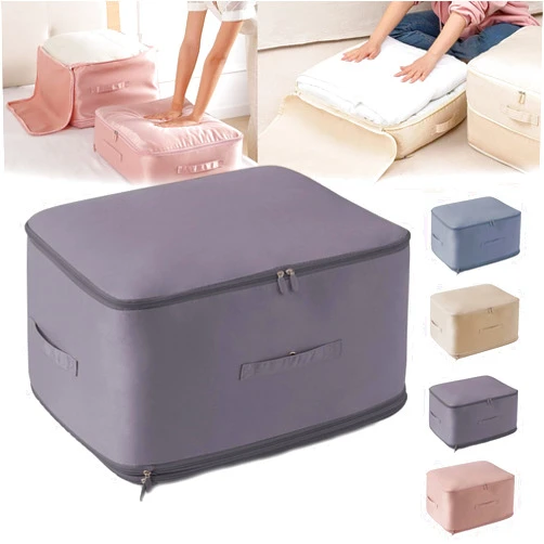 Zlimpty Space Saving Self Compression Organizer, Propositiony Ultra Space Saving Self Compression Organizer, Heavy Duty Moving Bags, Propositiony Organizer for Space Saving (Grey,XL)