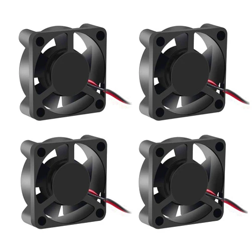 DORHEA 30x30x10mm 12V Fan DC Brushless Cooling Fan 3010 DC 12V Compatible with 3D Printer Extruder Hotend V6 V5 CPU 2Pin (4 PCS)