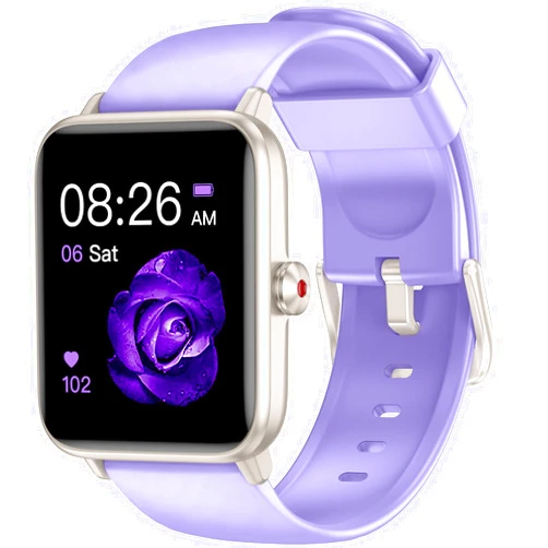 TYKOIT Smart Watch, Fitness Tracker with Heart Rate Monitor, Blood Oxygen, Sleep Tracking, 1.5 Inch Touchscreen Smartwatch for Android iOS Swimming Waterproof Pedometer Step Calories Tracker for Women Men