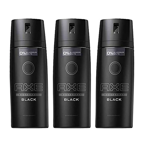 Axe Deodorant Body Spray Black Mens Fragrance 150ml/5.07oz (3-Pack)