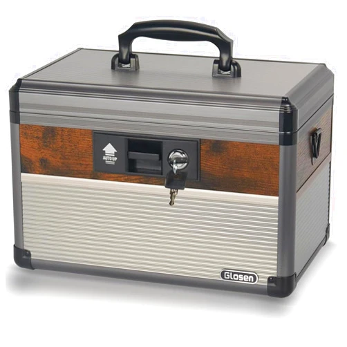 Glosen Storage Safe Box Lockable Dorm Storage Trunk with Key Lock - Briefcase, Medicine Lock Box, Lock Boxes for Personal Items