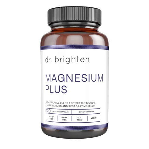 Dr. Brighten Magnesium Plus - Beneficial in Maintaining a Healthy Mood, Sleep, Hormone Balance and Reducing Symptoms of PMS and Menstrual Cramps