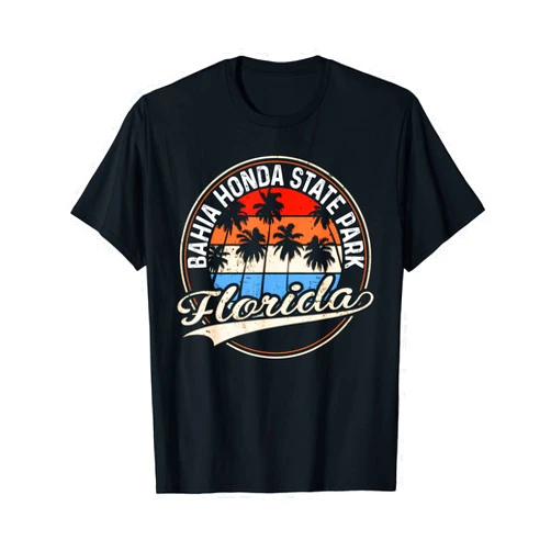 Retro Classic Bahia Honda State Park Florida Surf Vintage Bahia Honda State Park Florida Palm Tree Beach T-Shirt