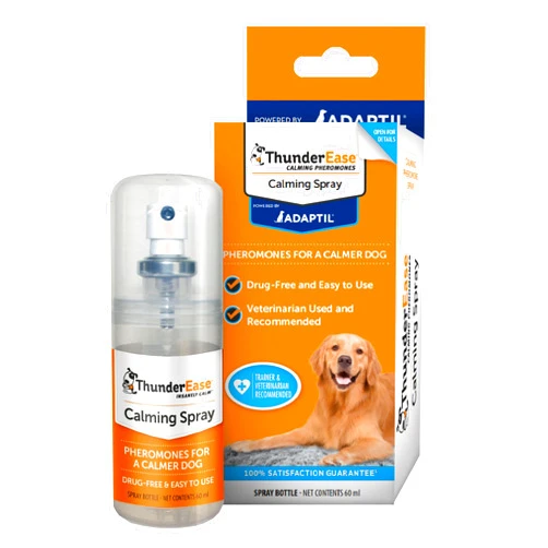 ThunderEase Dog Calming Pheromone Spray | Powered by ADAPTIL | Reduce Anxiety During Travel, Vet Visits and Boarding