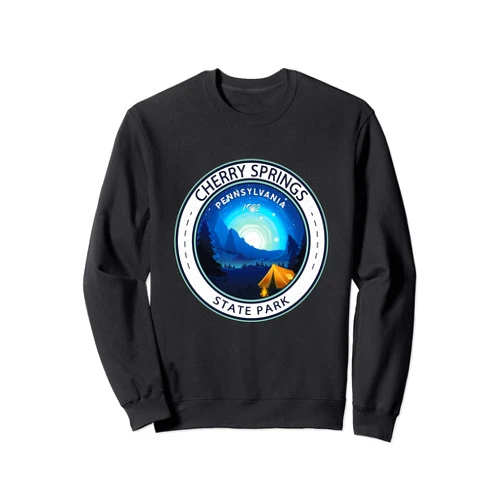 Cherry Springs State Park Designs Cherry Springs State Park Pennsylvania Badge Vintage Sweatshirt