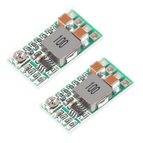AIMPGSTL 2PCS Mini DC-DC Buck Converter 3A Power Adjustable Step-Down Module 4V 12V 24V to 5V 3A