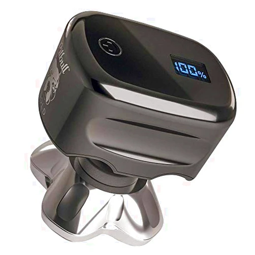 Skull Shaver Pitbull Gold Pro Electic Bald Head and Face Wet or Dry Shaver with USB Adapter B2013