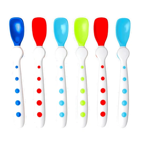 NUK First Essentials by NUK Rest Easy Spoons, Pack of 6 (Color May Vary)