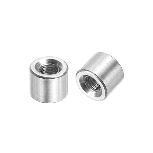 uxcell 20Pcs M4 Round Connector Nuts, 304 Stainless Steel Coupling Nut 6mm/0.24