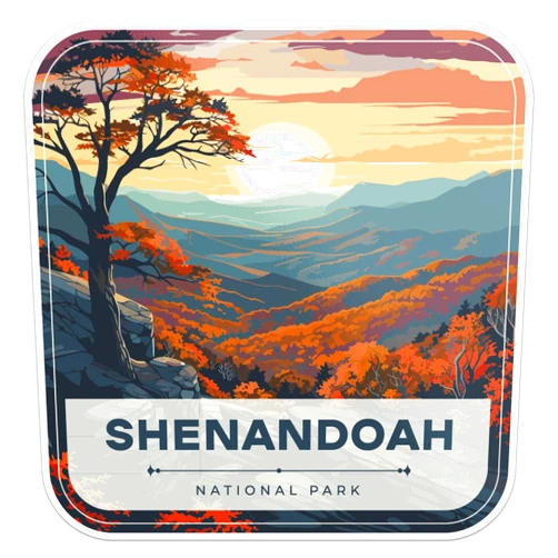 Generic Shenandoah National Park Sticker - Waterproof Vinyl Decal for Car Bumper, Laptop, Water Bottle, Wall, and Window, Size - 3'' Longer Side