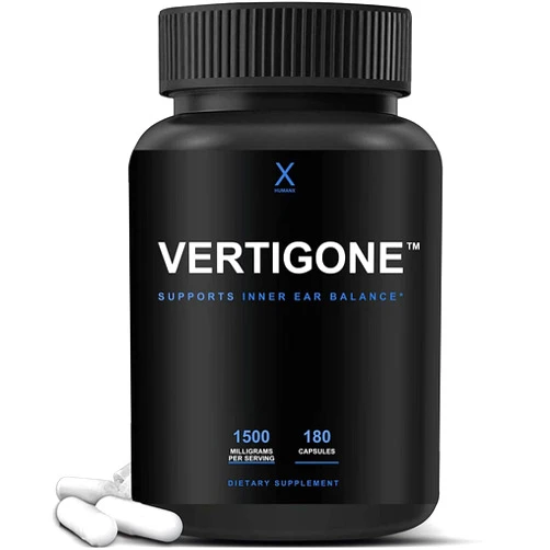 HUMANX VertiGone - Vertigo Relief - Time-Tested Ingredients - Ancient Natural Inner Ear Balance Supplement - Relieves Dizziness, Nausea, Spinning & Swaying Sensations - Non GMO - Dizzy Aid Pills