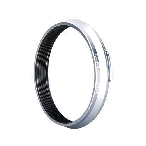 JJC 49mm Metal Lens Filter Adapter Ring for Fujifilm X100VI X100V X100F X100T X100S X100 X70 Camera Installing 49MM UV CPL ND Filter Lens Cap Replace Fujifilm AR-X100 - Silver (NOT Fits Original Lens Cap)