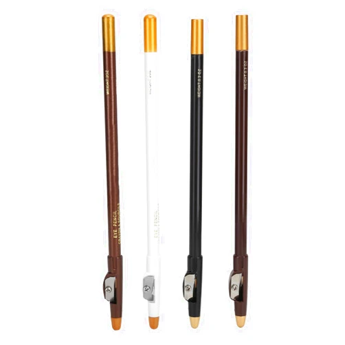 NOENNULL 4PCS Barber Pencil with Built in Sharpener Hairline Razor Trace Pencils Beard Beard and Hairline Outliner Pencils, Beard Shaping Pencils for Men