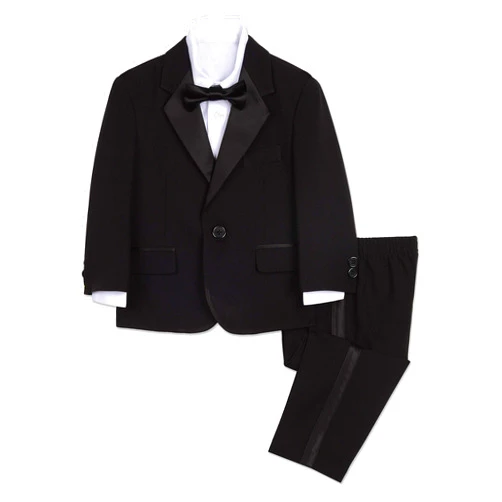 Nautica Baby Boys' 4-Piece Tuxedo with Dress Shirt, Bow Tie, Jacket, and Pants