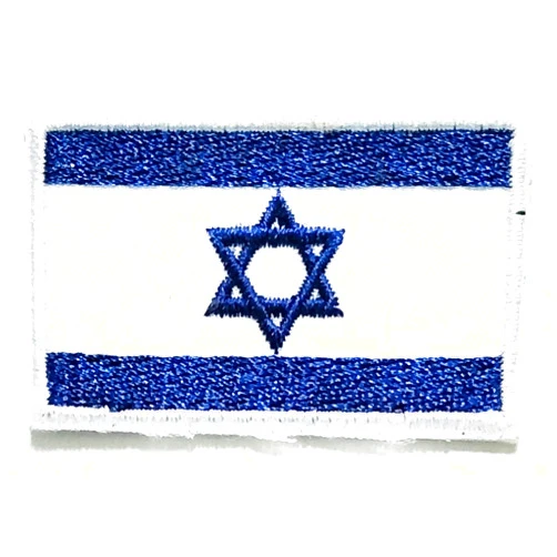NiPitShop Mini Country Flag Patch Nipitshop Patches Mini Israel National Flag Sew on Patch Flag Israel Embroidered Patch Emblem Iron On Sew On Patch Embroidery Appliques for Craft Sewing Clothing