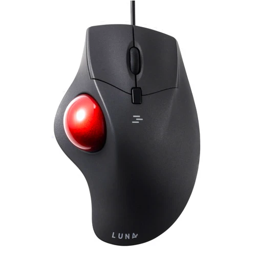 SANWA Wired Ergonomic Trackball Mouse, Optical Rollerball Mice, Programmable Silent Buttons, 40mm Trackball, 600/800/1200/1600 Adjustable DPI, Compatible with MacBook, Laptop, Windows, macOS