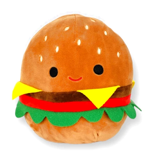 Squishmallows KellyToys - 8 Inch (20cm) - Carl The Cheeseburger - Super Soft Plush Toy Animal Pillow